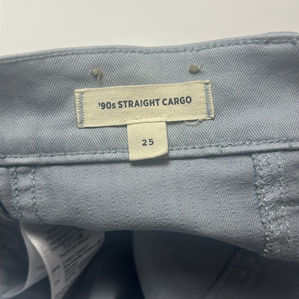 Madewell The Garment Dyed Straight 90s Cargo Pants Size 25 - Picture 14 of 16